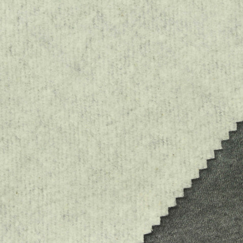 Heather Grey Marl French Terry, Cotton-Poly, 276 gsm