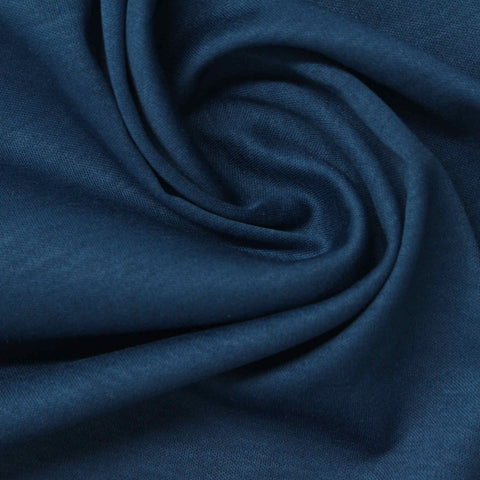 100% Cotton Interlock Knit Fabric, 150 gsm, 145 cm — Navy