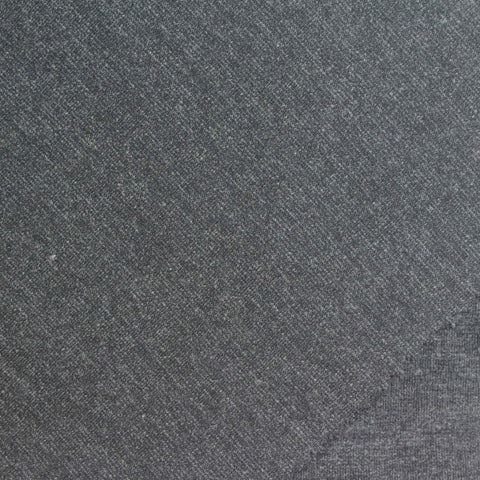 Charcoal Marl Ponte Knit, Cotton