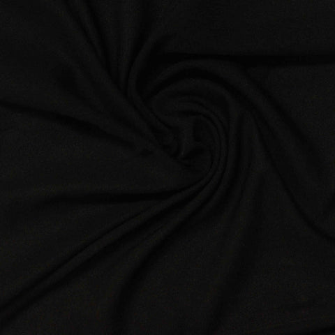 100% Polyester Knit Fabric, 90 gsm, 170 cm — Black, ref EF-236081