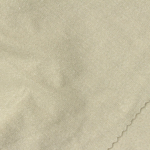 Viscose Polyester Metallic Stretch Jersey Knit Fabric, 170 gsm — Beige