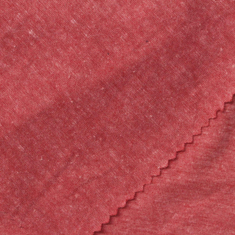 Red Marl Jersey Knit, Poly-Viscose