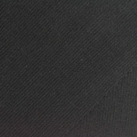 Polyester Stretch Rib Knit Fabric, 280 gsm, 140 cm — Grey