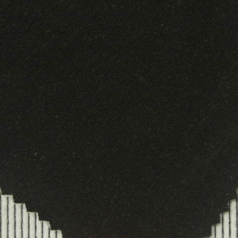 Black Vertical-Stripe Jacquard, Polyester, 255 gsm