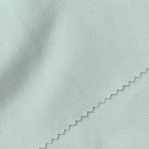 Cotton Stretch Rib Knit Fabric, 220 gsm, 180 cm — Blue