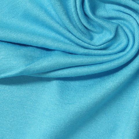 Viscose Stretch Jersey Knit Fabric, 130 gsm — Blue