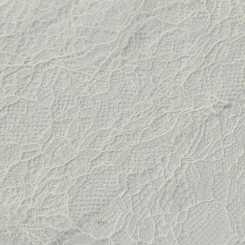 100% Nylon Lace Fabric, 50 gsm, 150 cm — White