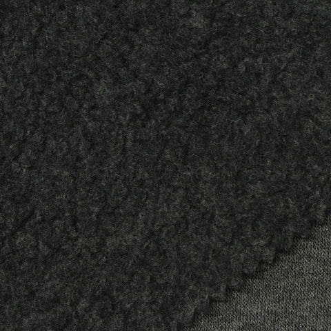 Heather Grey Marl Fleece, Poly-Viscose
