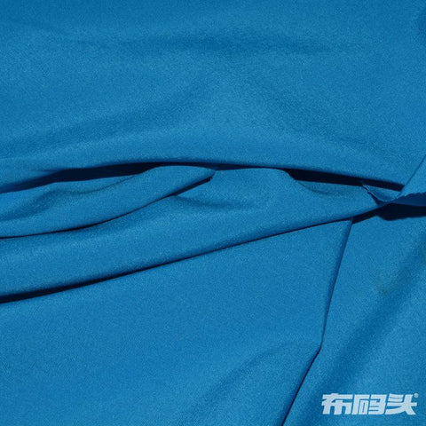 Polyester Stretch Woven Fabric, 124 gsm, 150 cm — Blue