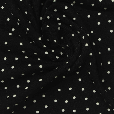 White Polka-Dot Knit, Viscose