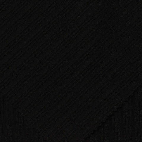 Black Rib Knit, Polyester