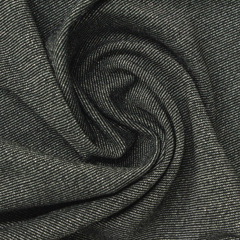 Black Marl Jersey Knit, Viscose-Poly, 170 gsm, 160 cm, ref EF-269364