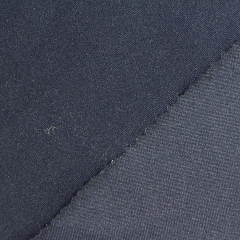 Dark Blue Heathered-Marl Knit, Polyester, 180 gsm