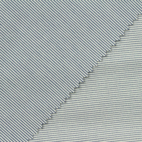 Light Blue Horizontal-Stripe Bengaline, Viscose-Nylon