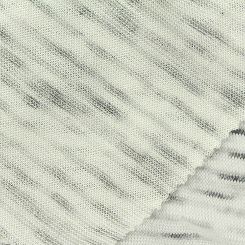 White Marl Knit, Poly-Viscose