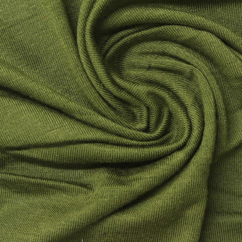 Viscose Stretch Jersey Knit Fabric, 180 gsm, 168 cm — Green
