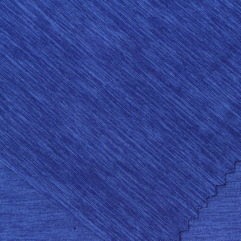 Blue Heathered-Marl Jersey Knit