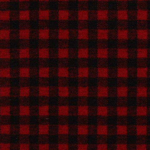 Red Check Jacquard, Polyester, 225 gsm