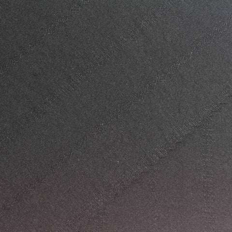 Black Vertical-Stripe Linen-Look, Viscose-Poly