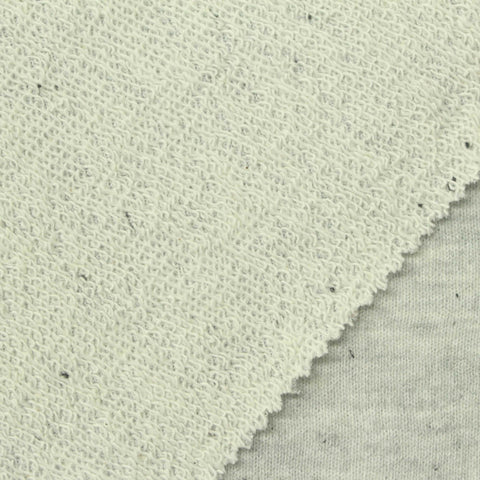 Light Grey Marl French Terry, Cotton-Poly, 316 gsm