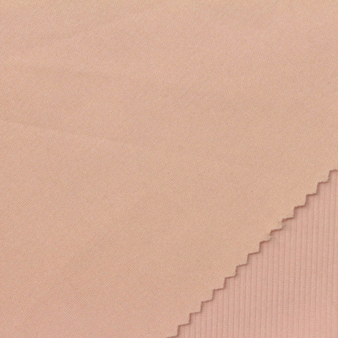 Blush Rib Knit, Poly-Viscose