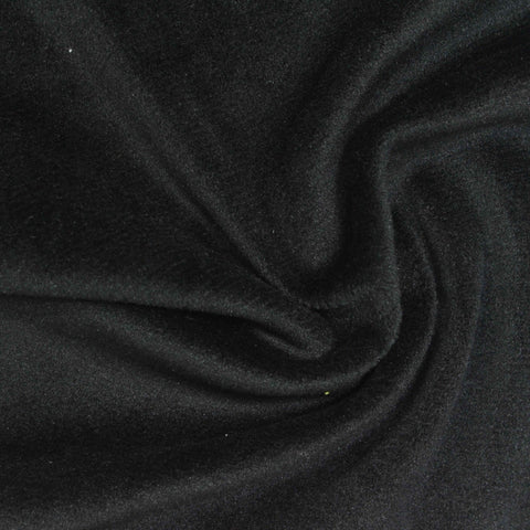 Polyester Stretch Knit Fabric, 170 gsm, 185 cm — Black