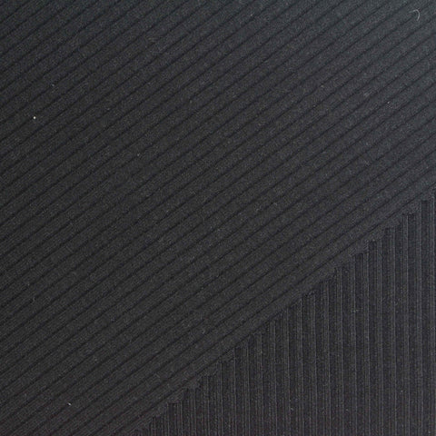 Dark Grey Pinstripe Rib Knit, Viscose, 450 gsm