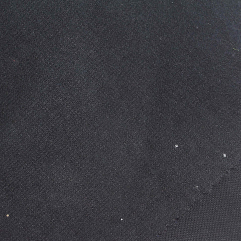 Black Rib Knit, Cotton-Poly