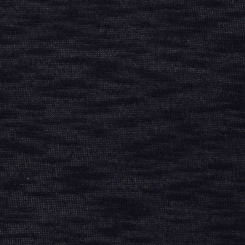 Navy Marl Jersey Knit, Viscose-Poly