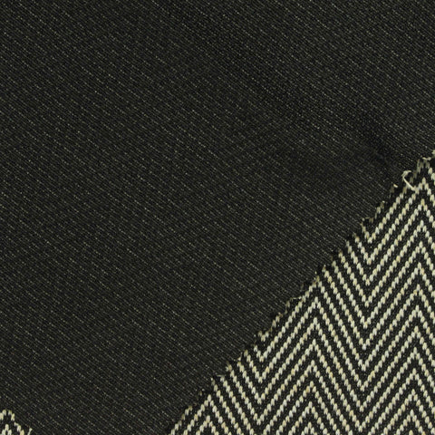 Black Zigzag Jacquard, Polyester, 290 gsm