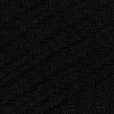 Black Tone-on-Tone Jacquard, Polyester, 215 gsm