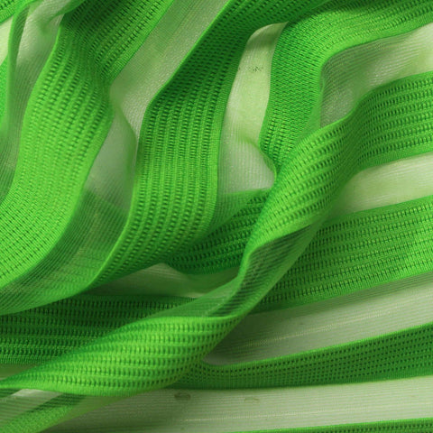 Green Horizontal-Stripe Knit, Polyester