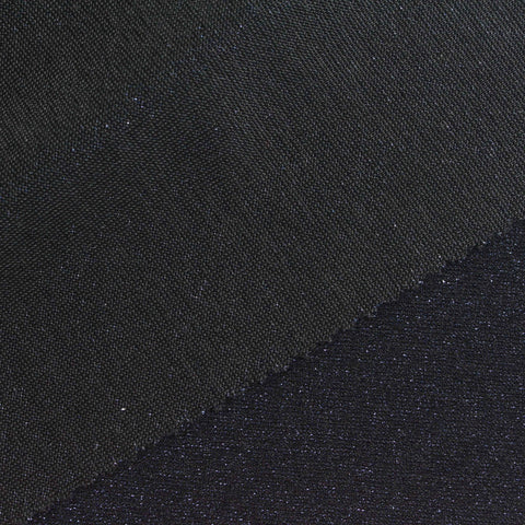 Black Sparkle ITY Knit, Nylon-Metallic