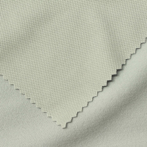 Brushed 100% Polyester Piqué Knit Fabric, 210 gsm, 175 cm — Green
