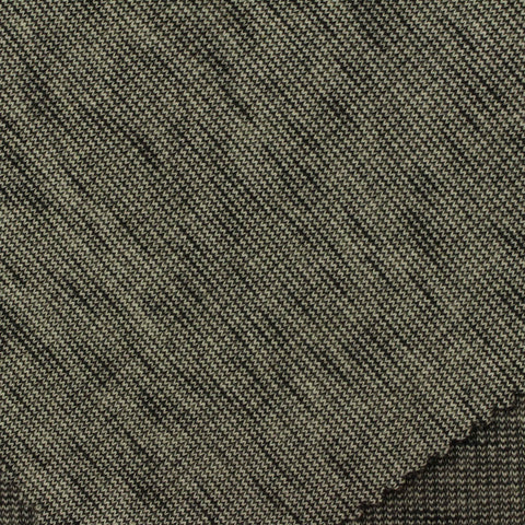 Black Marl Rib Knit, Polyester, 260 gsm