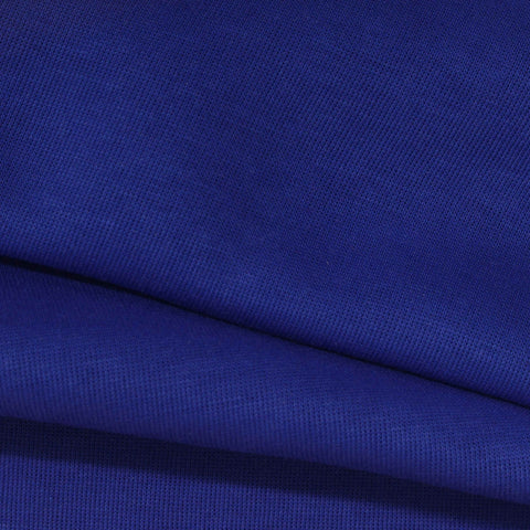 Polyester Cotton Scuba Knit Fabric, 300 gsm, 175 cm — Blue, ref EF-271356