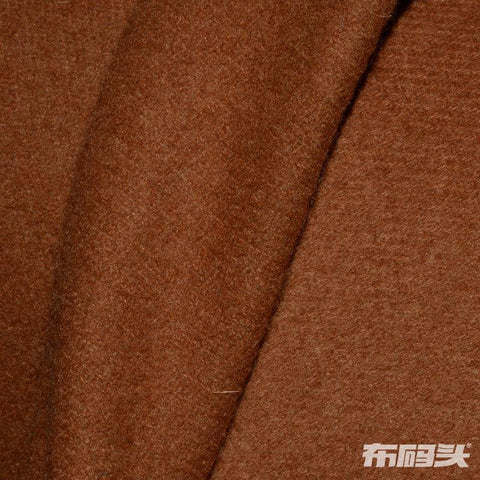 Polyester Wool Wool Coating Fabric, 680 gsm, 145 cm — Brown