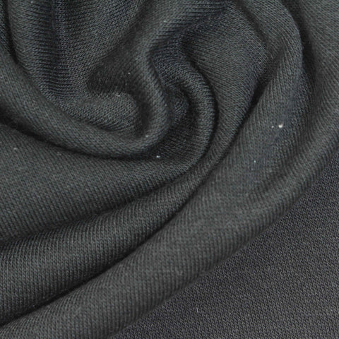 Cotton Polyester French Terry Fabric, 307 gsm, 160 cm — Grey
