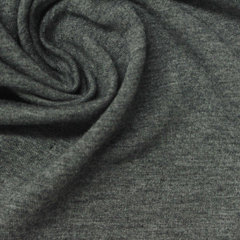 Grey Marl French Terry, Poly-Viscose, 268 gsm