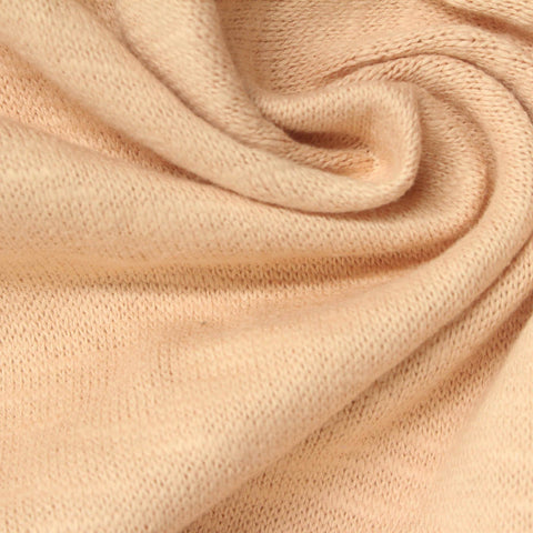 Light Beige Marl Chunky Knit, Cotton, 240 gsm