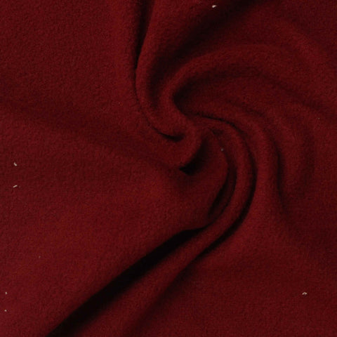100% Polyester Fleece Fabric, 150 gsm — Red