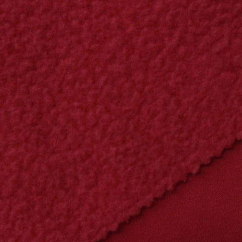 Fleece Fabric, 366 gsm, 195 cm — Red