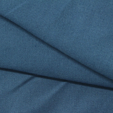 Jacquard Cotton Viscose Stretch Woven Fabric, 275 gsm, 147 cm — Blue