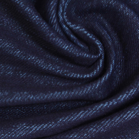 Dark Blue Marl Knit, Cotton-Poly, 300 gsm