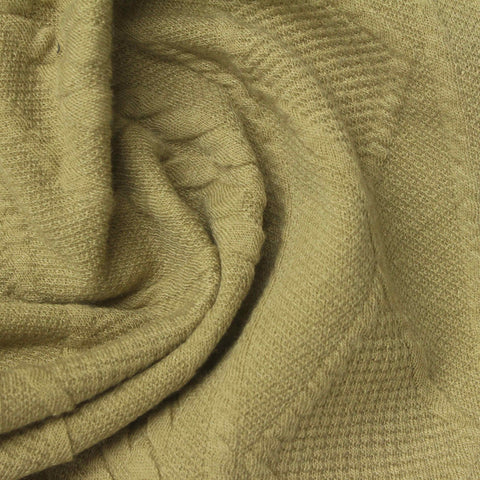 Khaki Diamond Rib Knit, Polyester