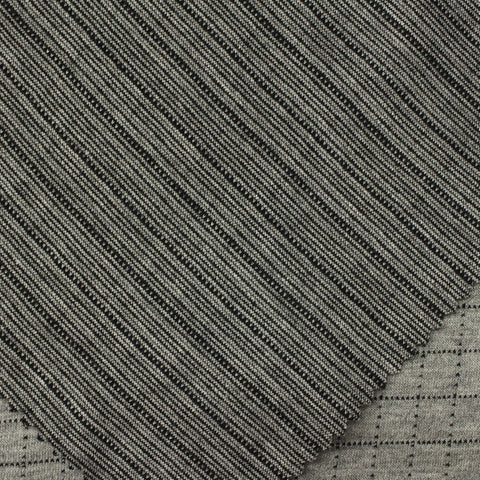 Black Check Interlock Knit