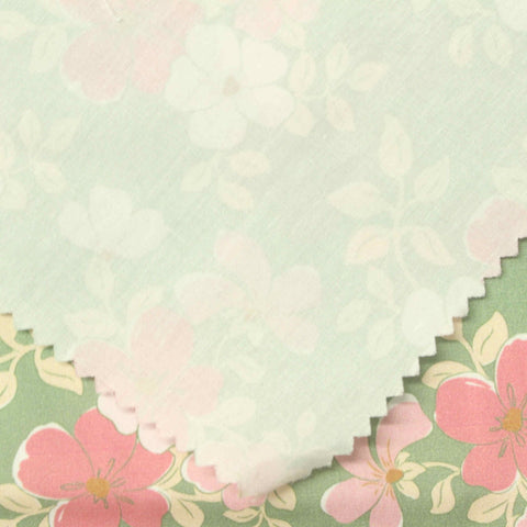 Printed 100% Cotton Poplin Fabric, 120 gsm, 145 cm — Green
