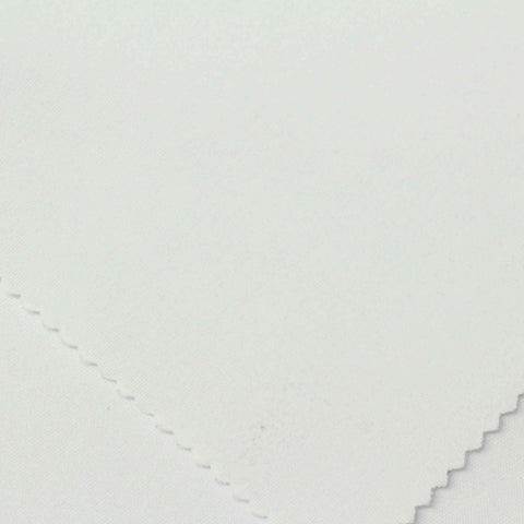 Printed Polyester Stretch Scuba Knit Fabric, 300 gsm, 155 cm — White