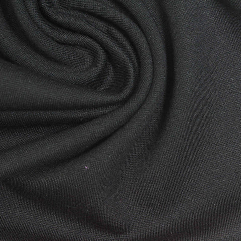 Dark Charcoal Ponte Knit, Viscose-Nylon