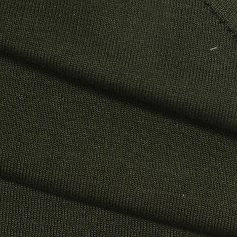 Polyester Stretch Rib Knit Fabric, 450 gsm, 110 cm — Green
